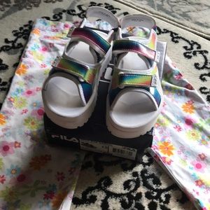 Girls Fils platforms sandal